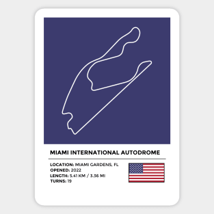 Miami International Autodrome [info] Sticker